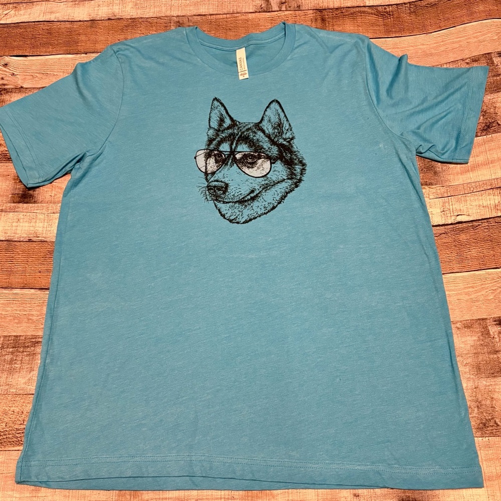Bella Canvas Teal Wolf Graphic Tee